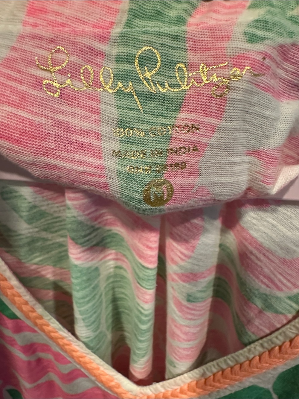 Lilly Pulitzer Bonita Pink Sneaky Tiki Cover Up - Picture 4 of 5